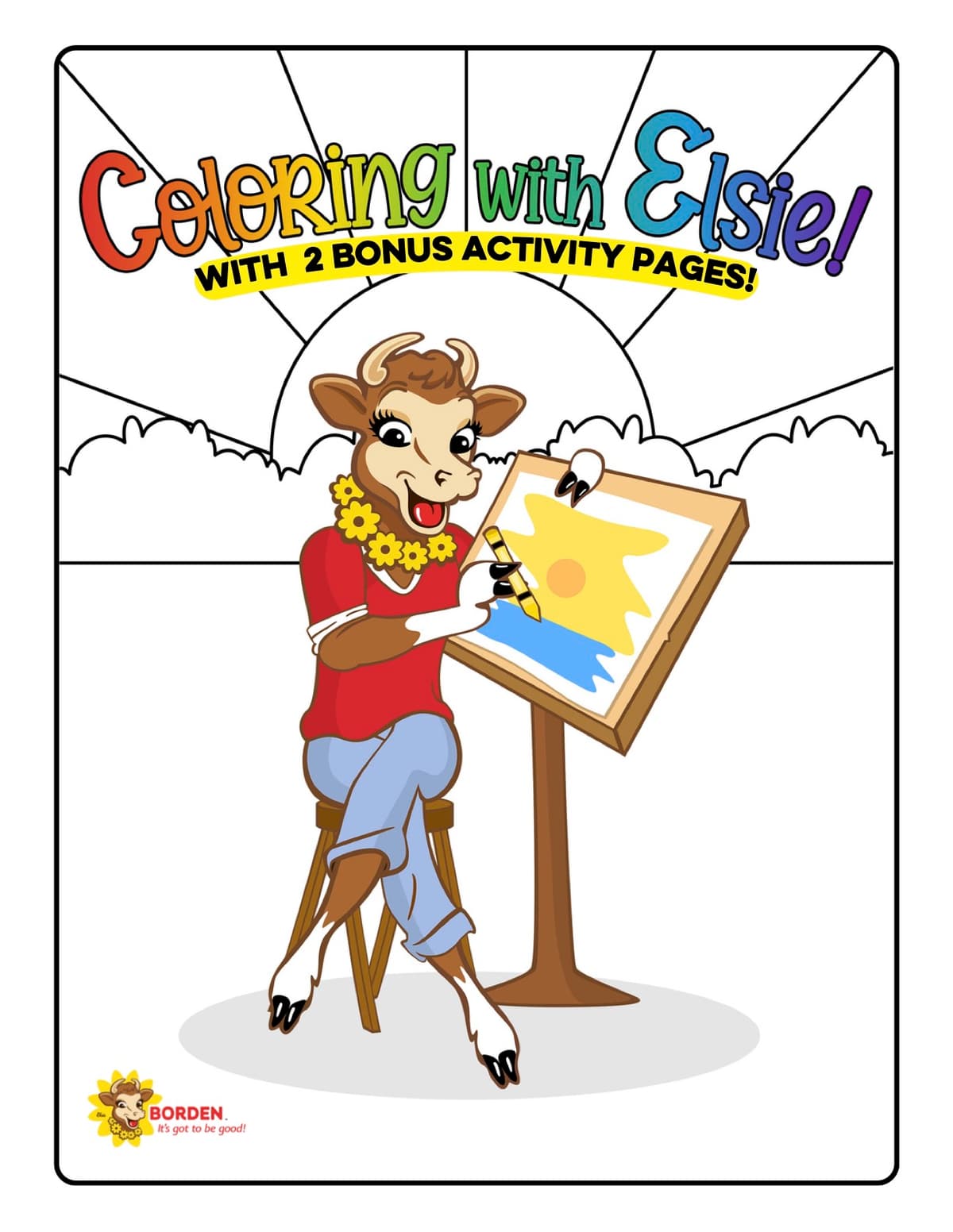 Coloring With Elsie Book Cover