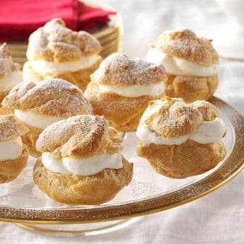 Elsie's Homemade Eggnog Cream Puffs