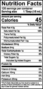 Heavy Whipping Cream Nutrition Facts
