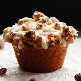Elsie's Homemade Cranberry Eggnog Muffins
