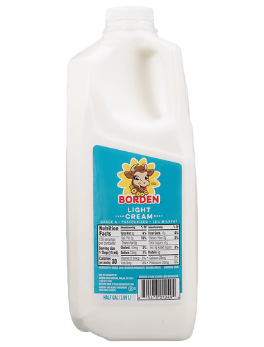 Light Cream - Borden Dairy | Borden Dairy