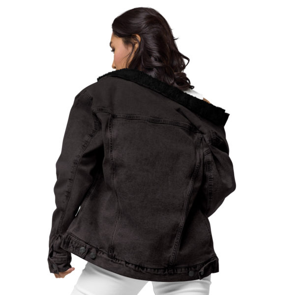 Elsie Unisex denim sherpa jacket - Image 16