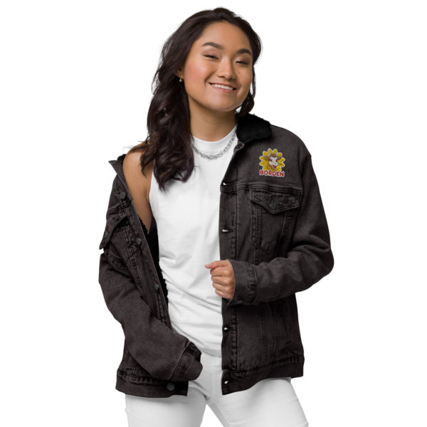 Elsie Unisex denim sherpa jacket - Image 14