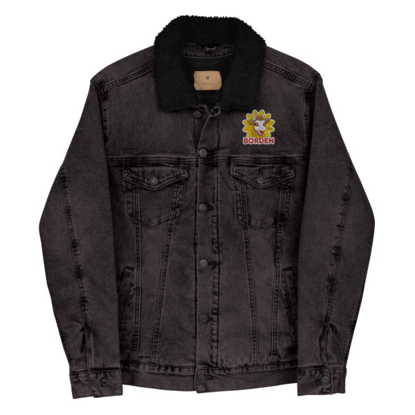 Elsie Unisex denim sherpa jacket - Image 3
