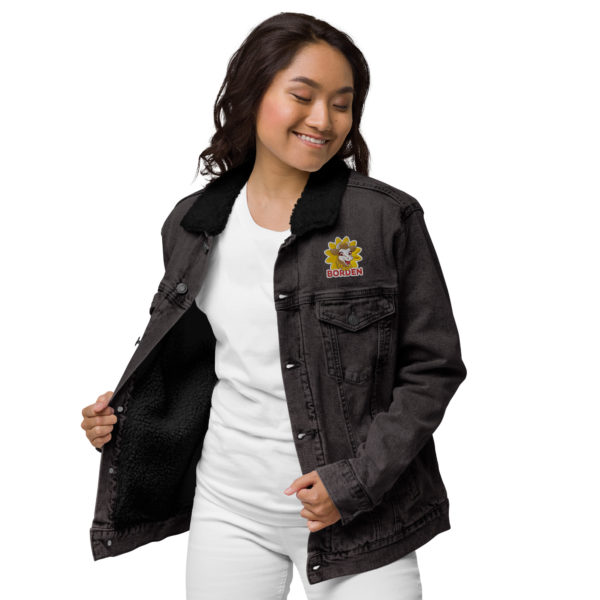 Elsie Unisex denim sherpa jacket - Image 12