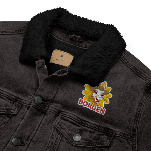 Elsie Unisex denim sherpa jacket - Image 8