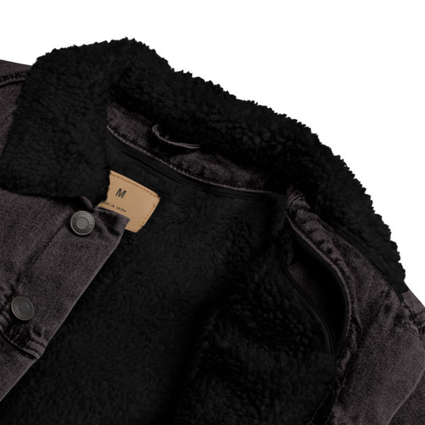 Elsie Unisex denim sherpa jacket - Image 9
