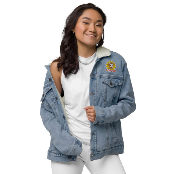 Elsie Unisex denim sherpa jacket - Image 24