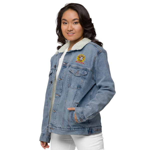 Elsie Unisex denim sherpa jacket - Image 23
