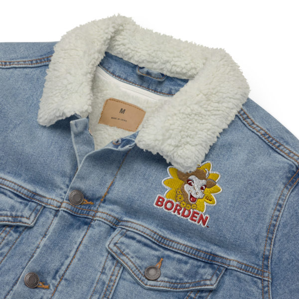 Elsie Unisex denim sherpa jacket - Image 10