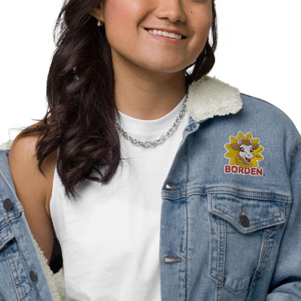 Elsie Unisex denim sherpa jacket - Image 25