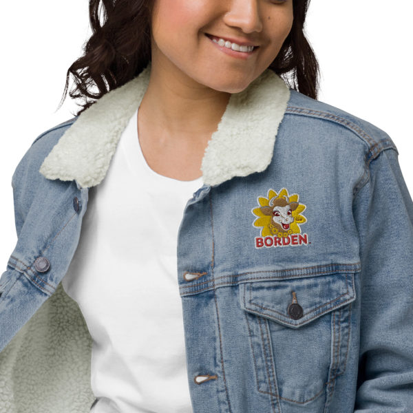 Elsie Unisex denim sherpa jacket - Image 38