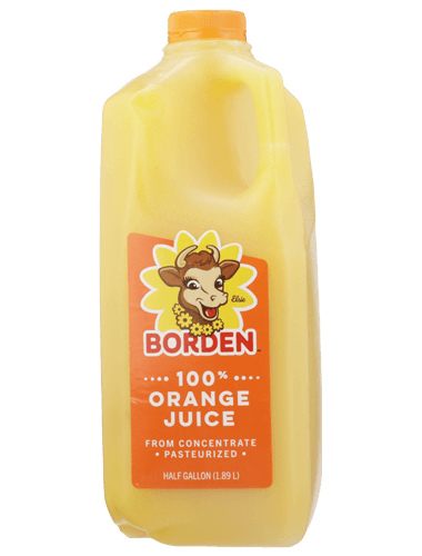 Vaccineren voor het geval dat Doe voorzichtig 100% Orange Juice - Borden Dairy