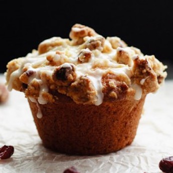 Elsie’s Homemade Cranberry Eggnog Muffins