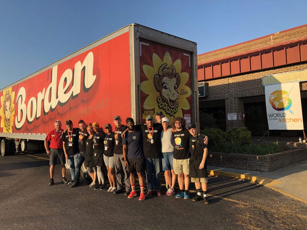Borden Delivers Truck with 45,000 Milk Servings for Hurricane Florence